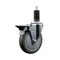 Service Caster 5'' Gray Poly Swivel 1-1/4'' Expanding Stem Caster with Brake SCC-EX20S514-PPUB-PLB-114 - alternate 1